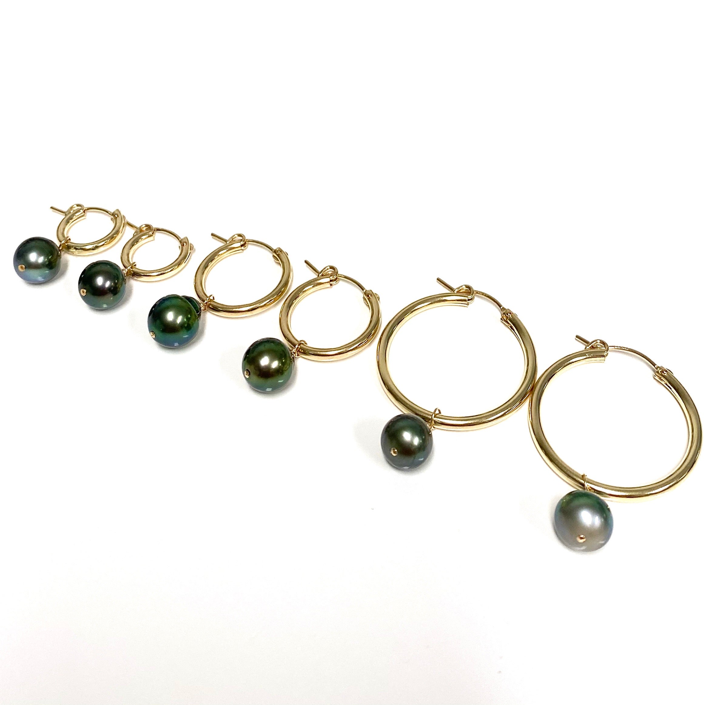 NOELA Tahitian Pearl Earrings (E587) - Elegant & Timeless Jewelry for Women, Perfect for Weddings, Parties & Special Occasions