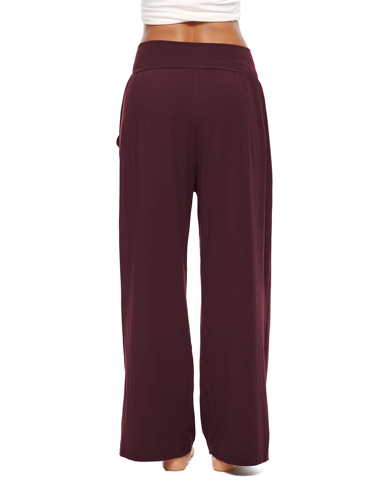 ZJCT Women's High Waisted Yoga Sweatpants - Soft Loose Fit Casual Wide Leg Lounge Joggers with Pockets for Yoga, Workout, Running & Home Relaxation