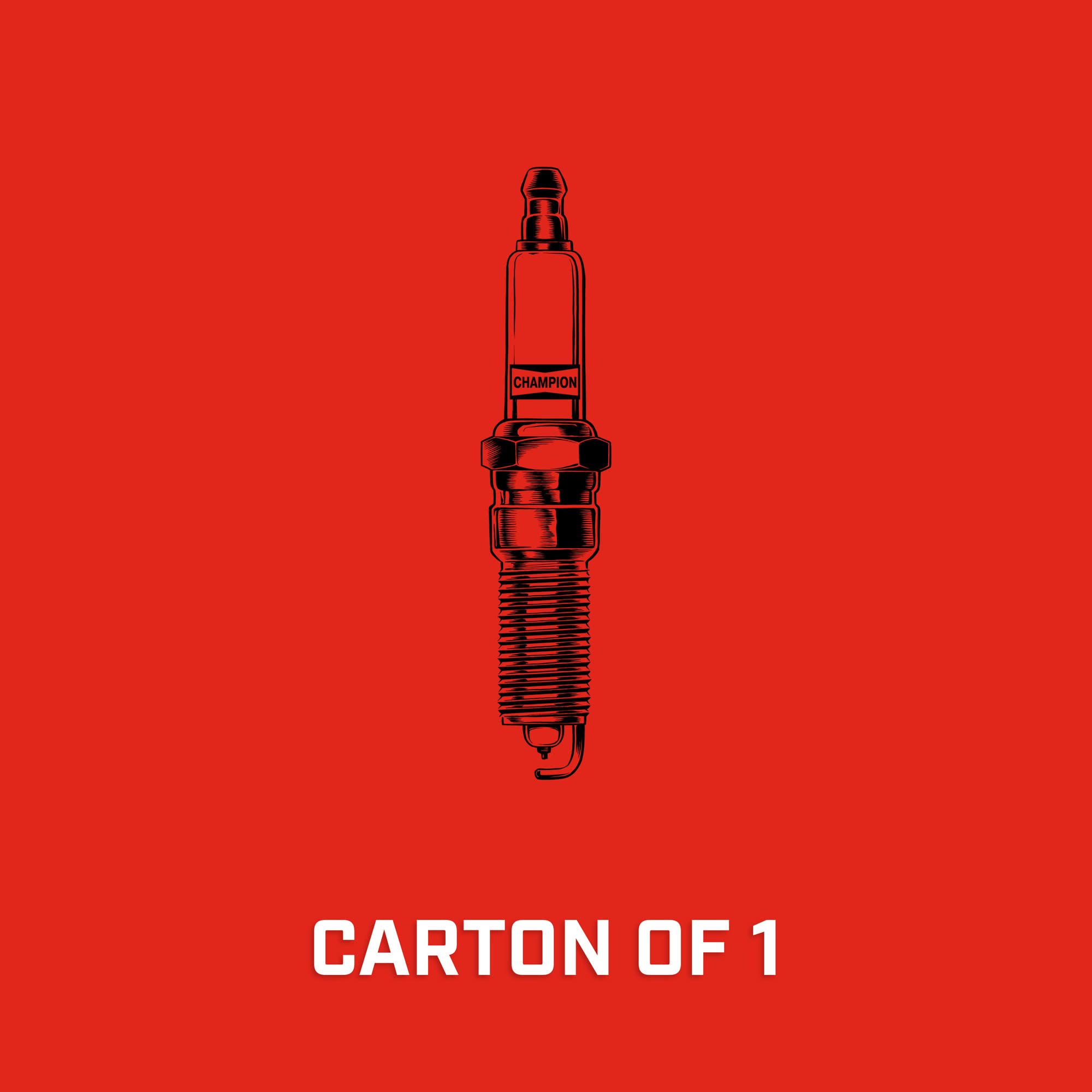 Champion Copper Plus Small Engine 956M Spark Plug (1-Pack) - QC12PEP - Ideal for Lawn Mowers, Generators & Power Equipment