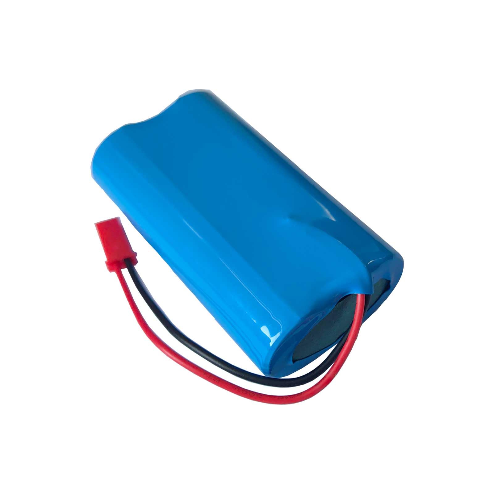 5200mAh 3.7V Rechargeable Li-ion Battery Pack with JST-2Pin Connector - 18650 1S2P DIY Battery for RC Cars, Drones & Power Tools - High Performance 5C Continuous Discharge