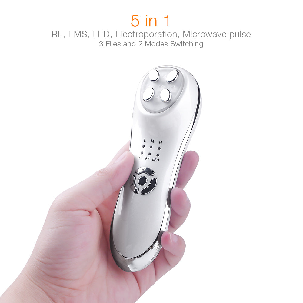 Professional Mesotherapy Electroporation RF Machine for Skin Rejuvenation & Anti-Aging - At-Home Facial Treatment Device for Wrinkles, Fine Lines & Skin Tightening