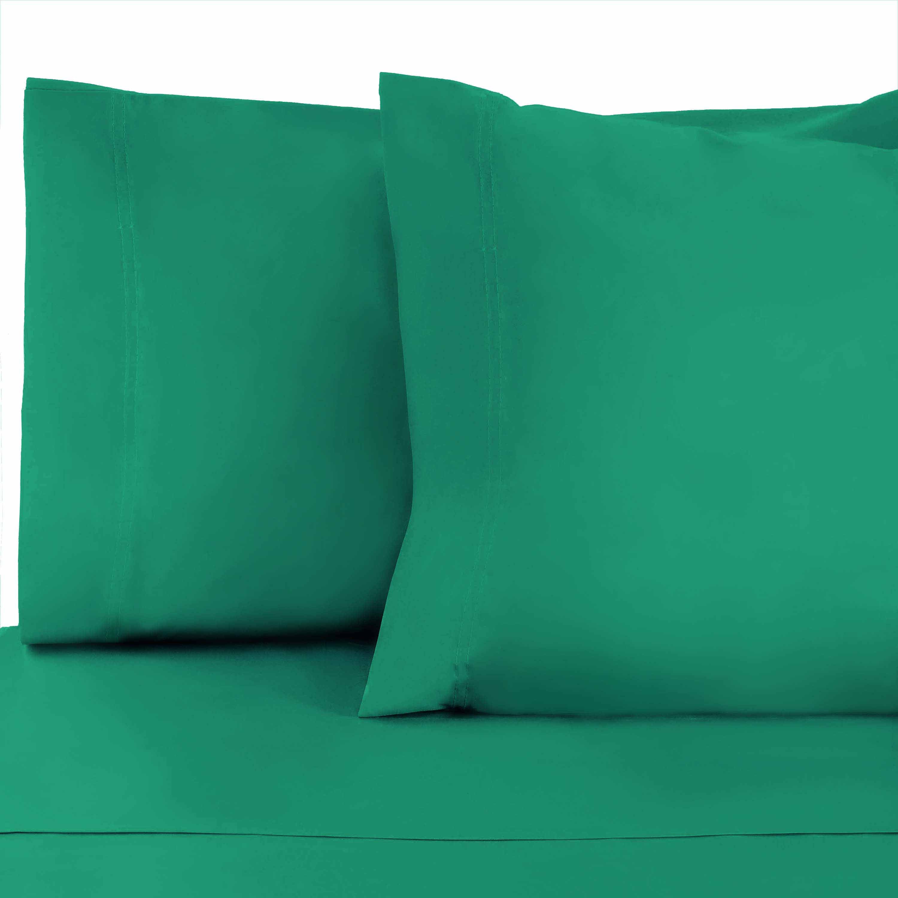Premium 800 Thread Count Cotton Blend Pillowcases Set of 2 - Ultra Soft & Breathable Bedding for Side Sleepers, Hotel Luxury Feel, Home & Travel Use