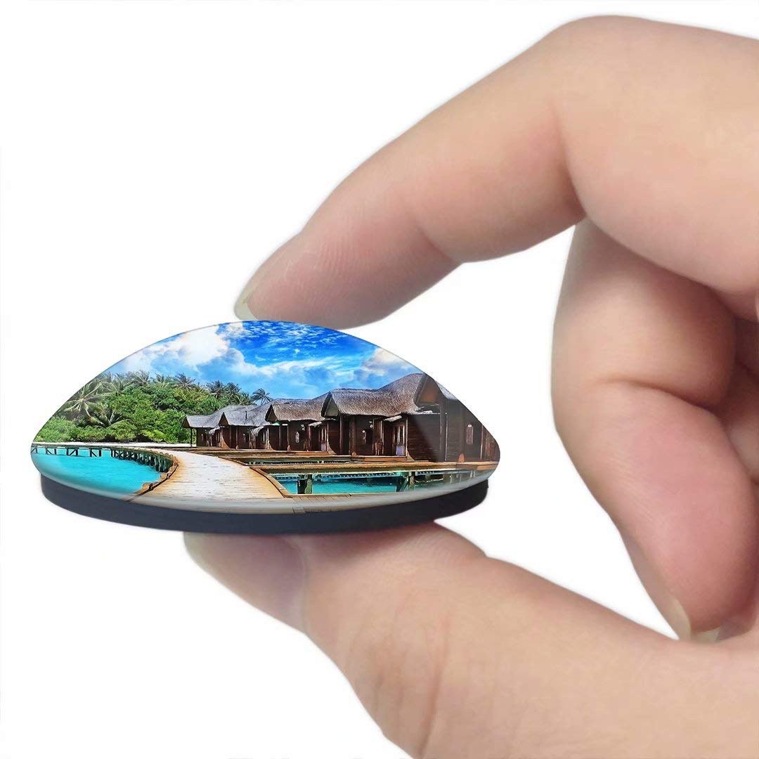 3D Maldives Fridge Magnet - Souvenir Crystal Refrigerator Magnets for Travel Gifts & Home Decoration | Perfect for Collectors, Tourists & Craft Lovers