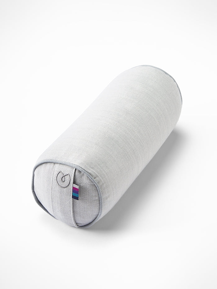 Yogamatters Organic Cotton Chambray Mini Buckwheat Bolster Pillow - Perfect for Yoga, Meditation & Home Decor