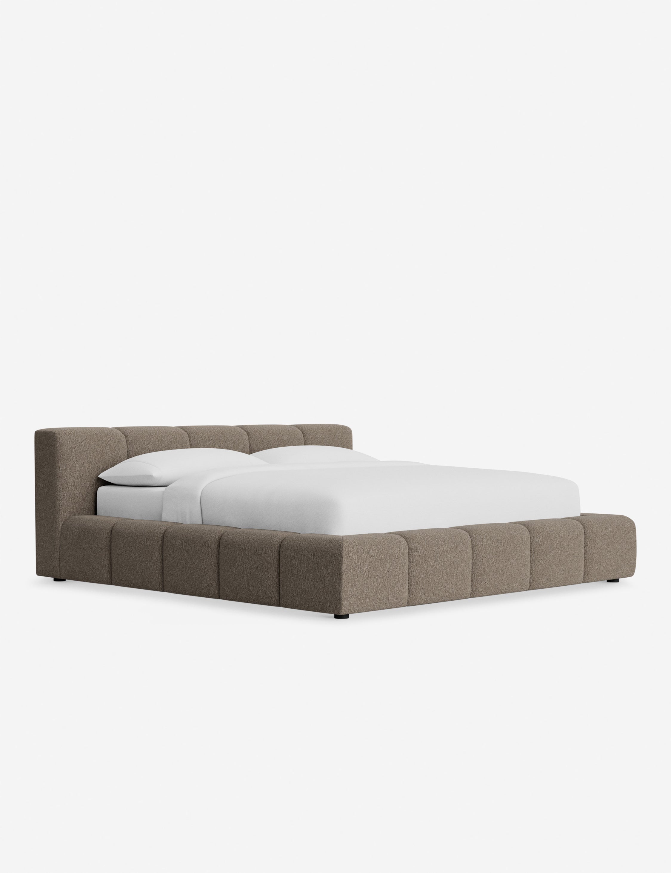 Cambry Platform Bed Frame - Queen Size, Modern Minimalist Wooden Bed with Sturdy Slat Support, Perfect for Bedroom, Guest Room & Small Spaces