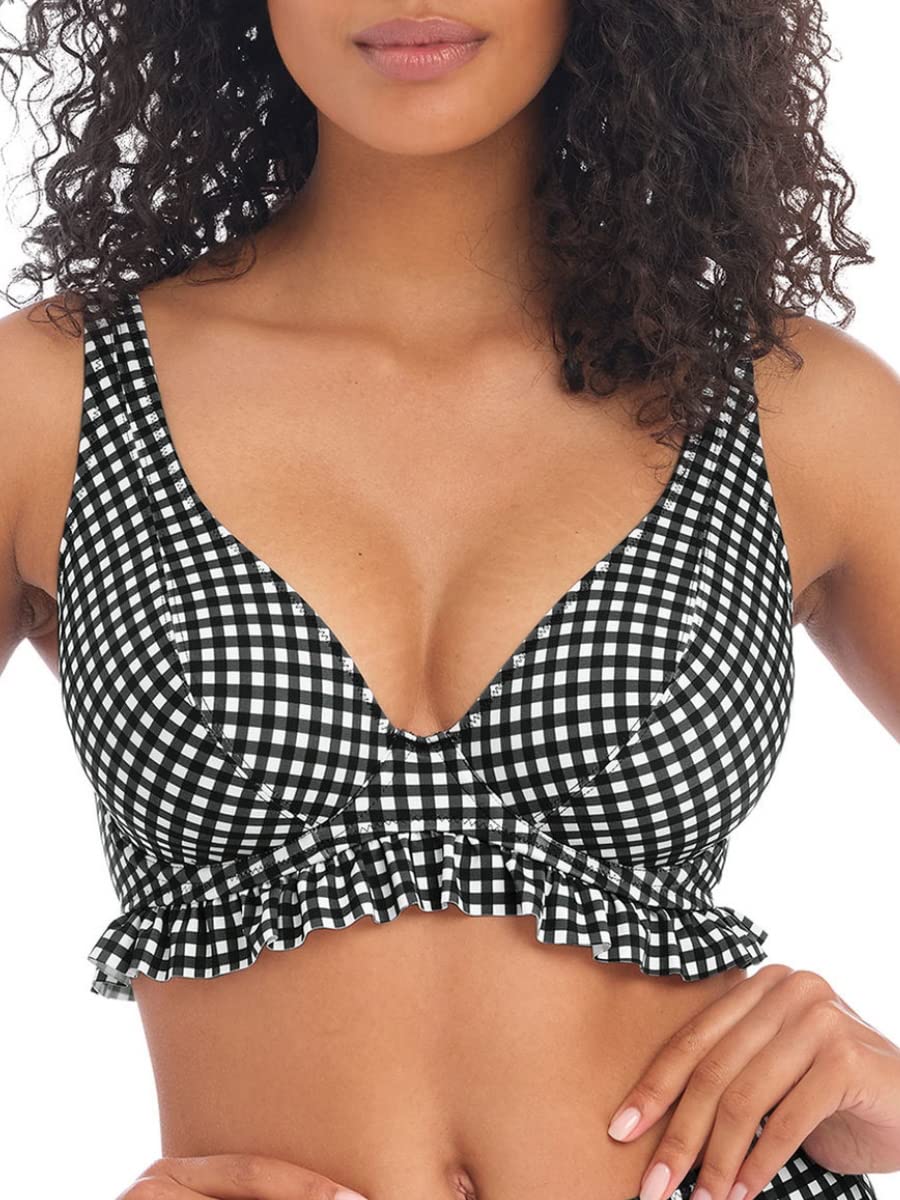 Freya Women's Check In Underwire High Apex Bikini Top - Sexy Swimwear for Beach, Pool & Summer Vacations