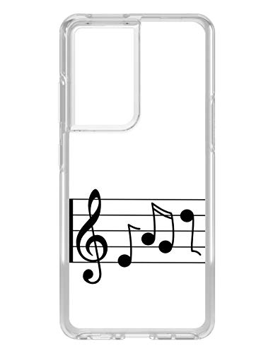 Treble Staff Music Notes On Clear Case