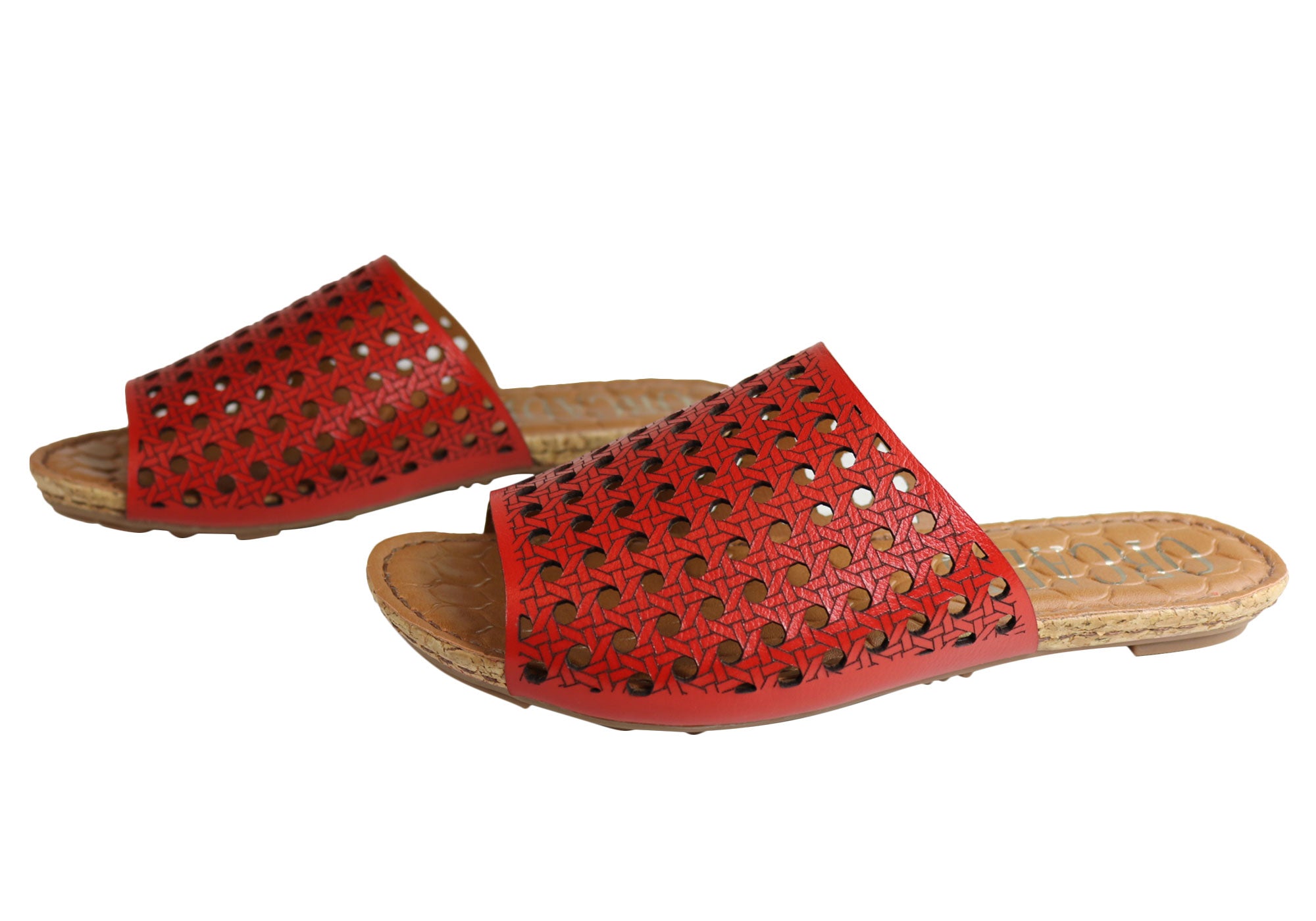 Orcade Deedee Women's Comfortable Leather Slides Sandals - Made in Brazil - Casual Summer Shoes for Beach, Pool & Home Wear