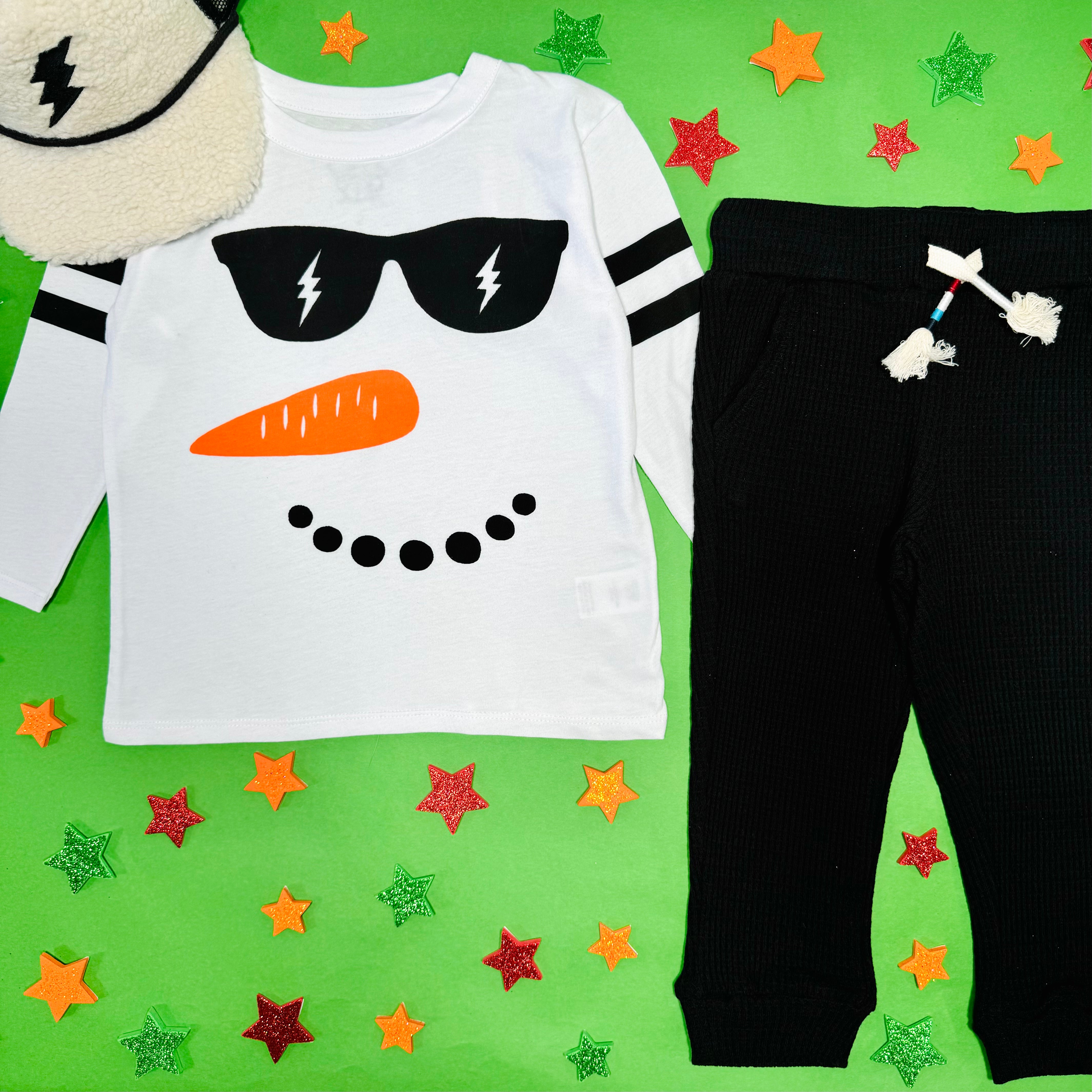 Chill Snowman Long Sleeve T-Shirt for Men & Women - Cozy Winter Graphic Tee for Christmas, Holiday Parties & Casual Outfits