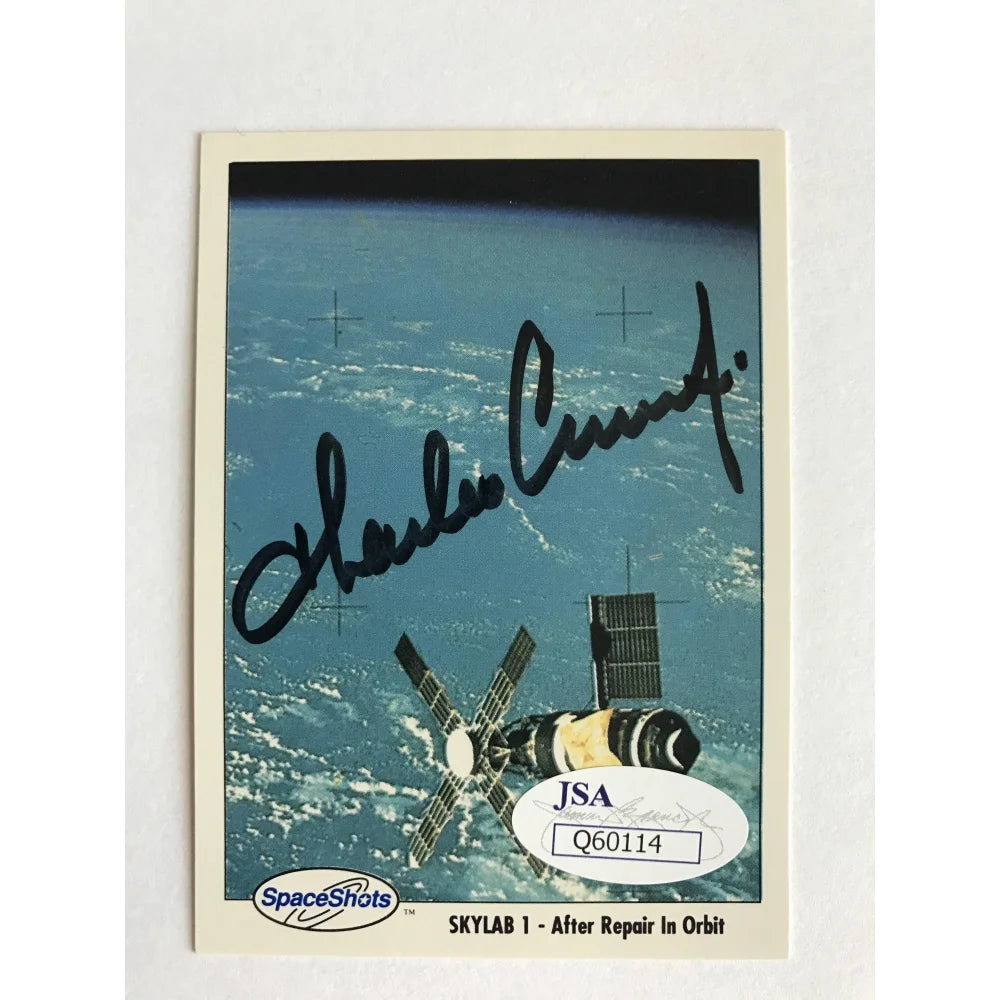 Charles Conrad Signed Space Card with JSA COA - Apollo 12 NASA Astronaut Autograph - Perfect for Space Memorabilia Collectors & Home Display
