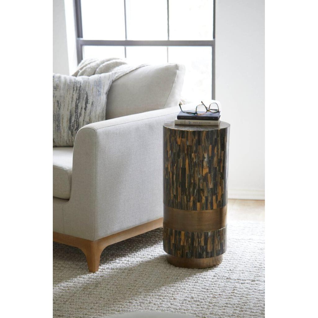Cyan Design 11644 Cairo Side Table - Faux Horn Finish, Modern Accent Table for Living Room, Bedroom, or Office Decor