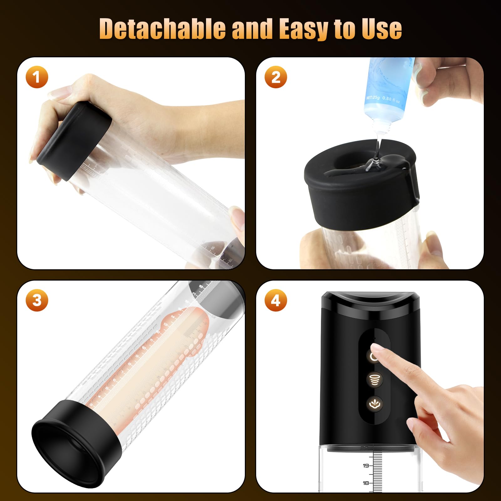 Electric Penis Vacuum Pump for Men - Automatic Suction Male Enhancement Device with Multiple Modes, Stronger & Bigger Penis Stimulator for Couples & Solo Play - Perfect for Adult Intimacy & Personal Pleasure