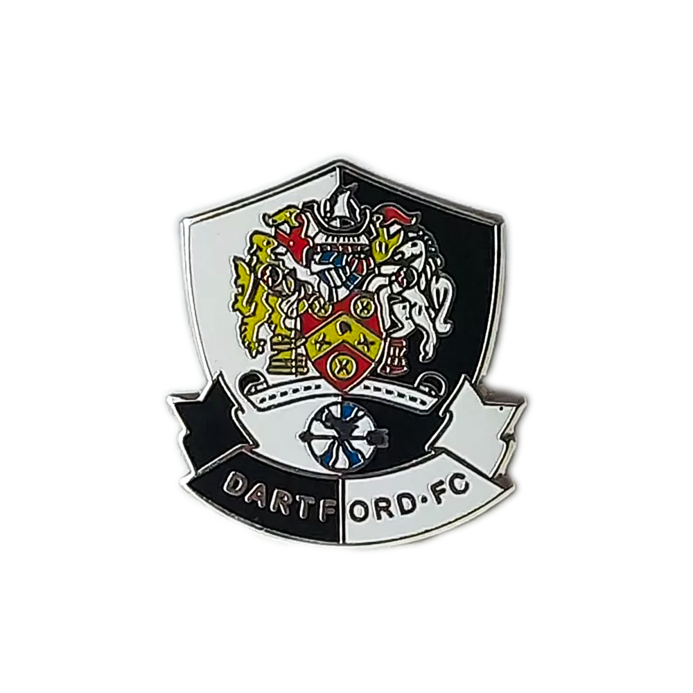 Dartford FC Pin Badge - Official Football Club Enamel Lapel Pin - Perfect for Fans, Collectors & Match Day Outfits