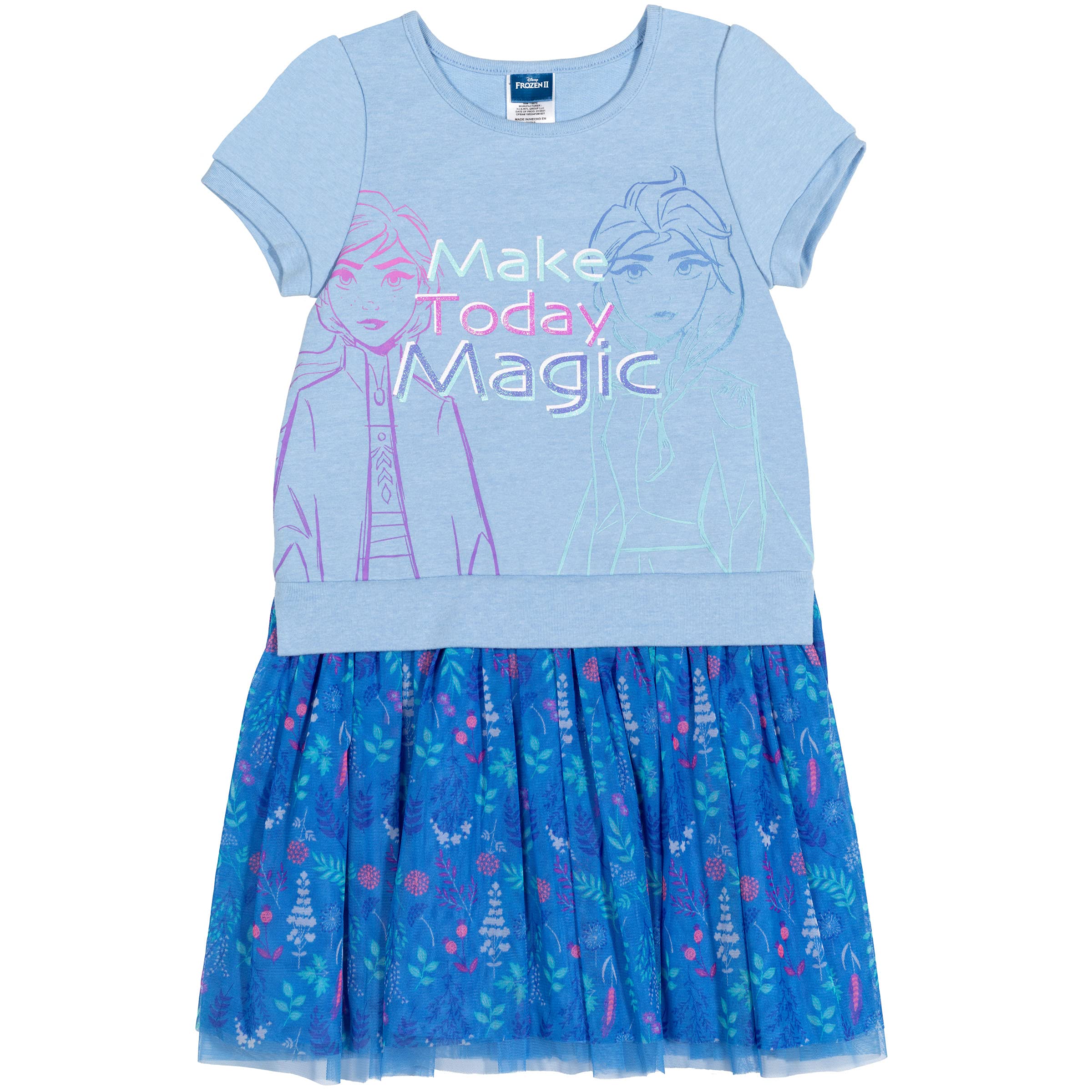 Disney Frozen Princess Anna & Elsa Girls Dress for Toddler to Big Kid - Perfect for Birthday Parties, Halloween Costumes & Dress-Up Play