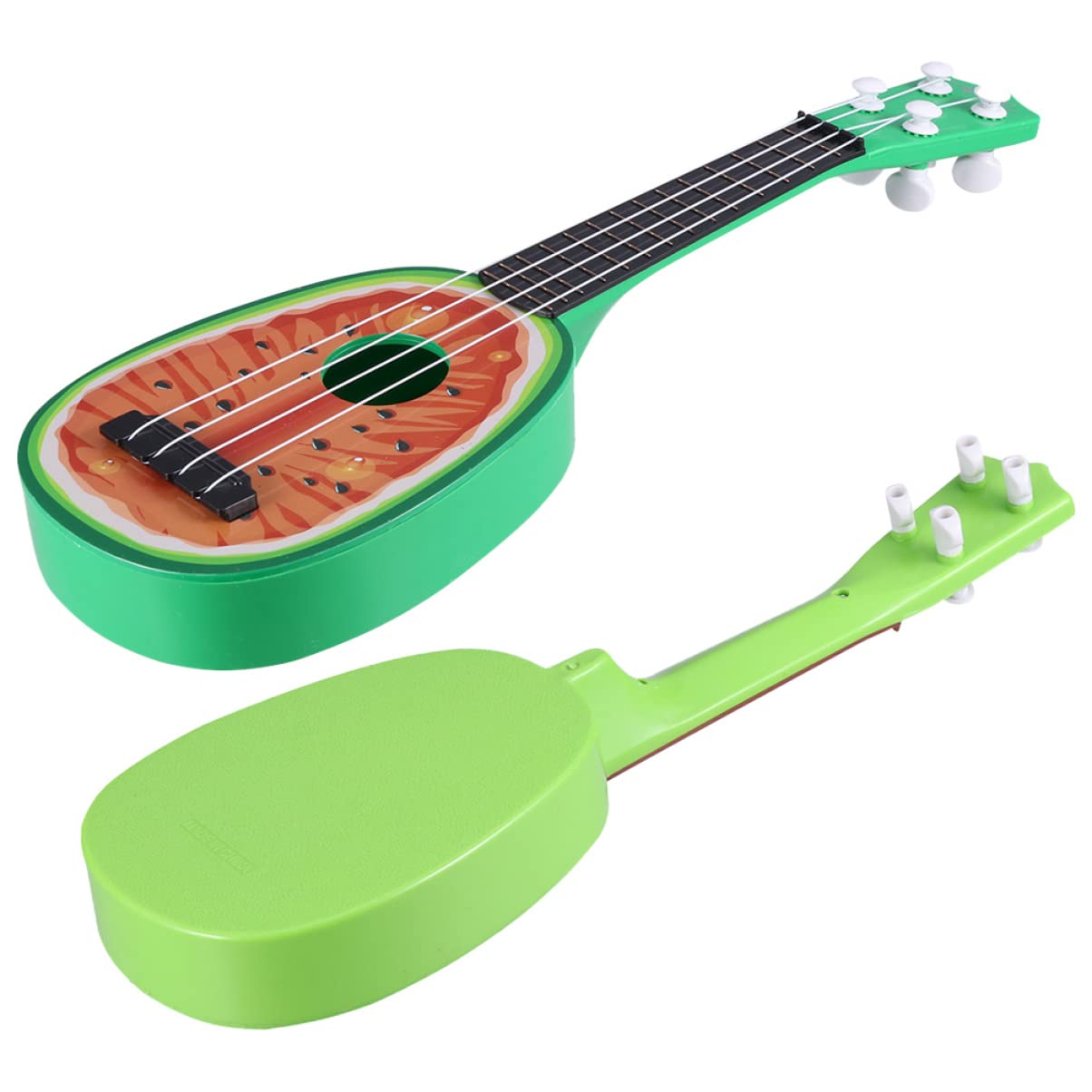 Artibetter 2-Piece Mini Kids Acoustic Guitar Set - Beginner Classical Guitar & Fruit-Shaped Ukulele Toy for Toddlers | Perfect for Early Music Education, Birthday Gifts & Pretend Play