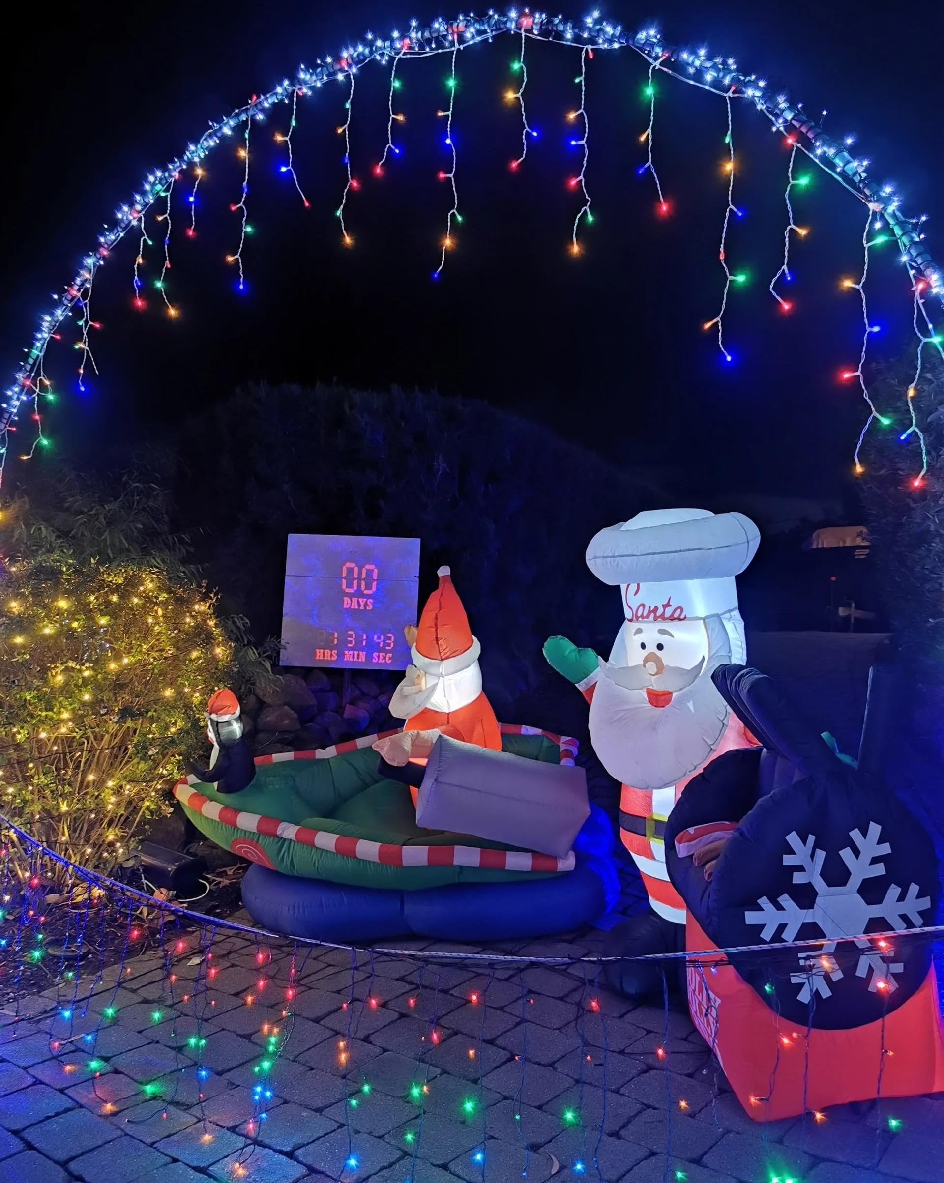 33ft 400 LED Waterproof Icicle Christmas Lights - 8 Modes with Timer for Indoor/Outdoor Holiday Decor