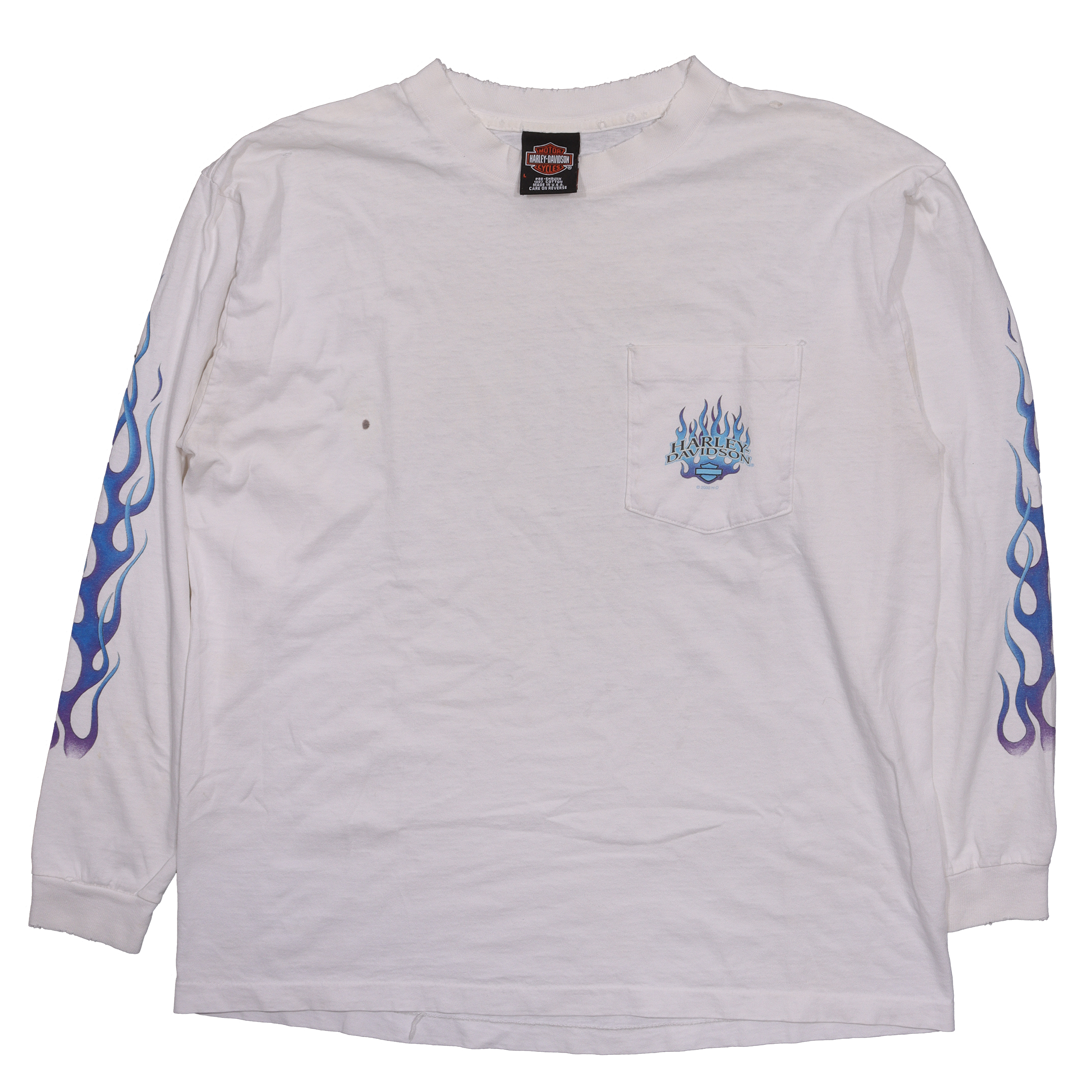 Vintage 1990's Harley Davidson Long Sleeve T-Shirt for Men - Retro Motorcycle Tee for Bikers & Collectors - Perfect for Riding, Casual Wear & Gift Giving