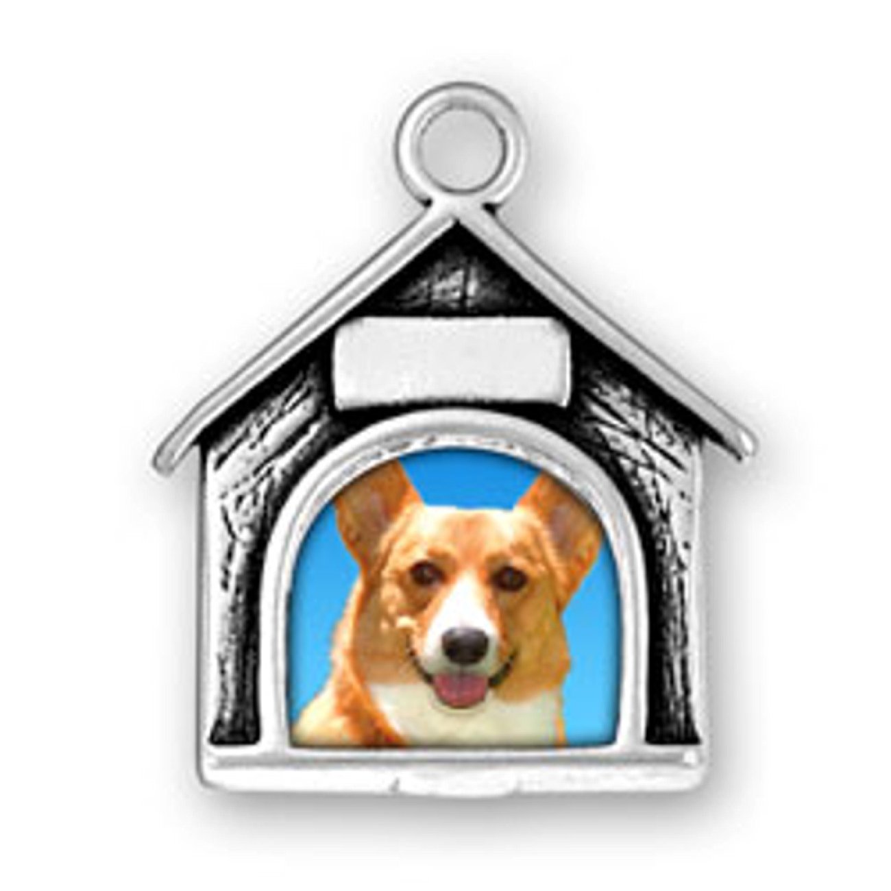 Personalized Engravable Sterling Silver Pet Dog House Charm - Perfect for Pet Memorials, Custom Jewelry & Keepsake Gifts for Dog Lovers