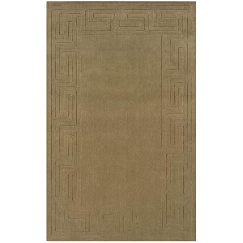 Riverbay Furniture 8' x 10' Transitional Hand Woven Wool Rug in Cedar Green - Soft & Durable Area Rug for Living Room, Bedroom, Dining Room & Office Decor