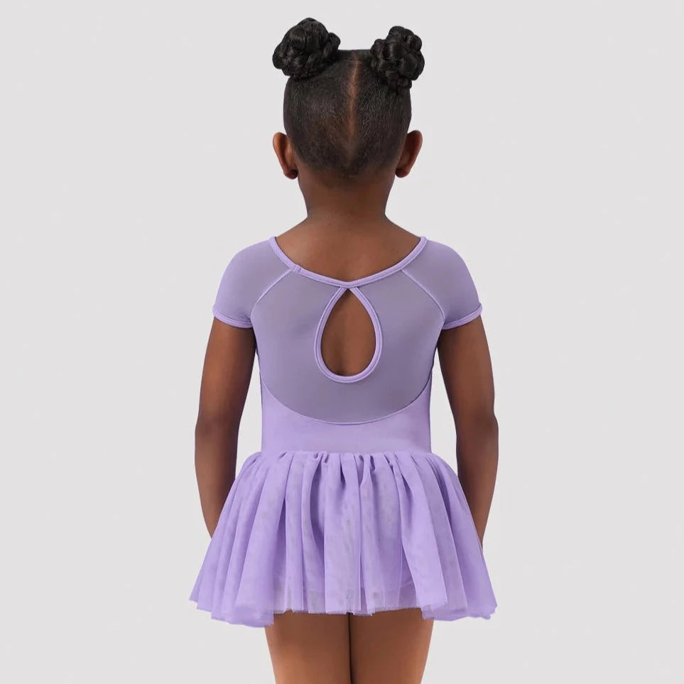 Bloch Lilac Open Back Tutu Leotard for Ballet Dance - Elegant Ballet Leotard with Open Back Design for Girls & Women, Perfect for Ballet Class, Recital, and Performance