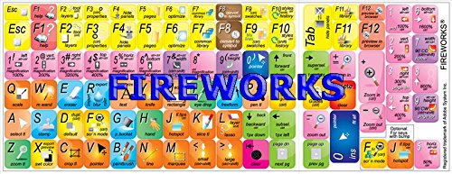 4Keyboard Adobe Fireworks Keyboard Sticker - Custom Shortcut Labels for Graphic Designers | Perfect for Adobe Creative Suite Workflow