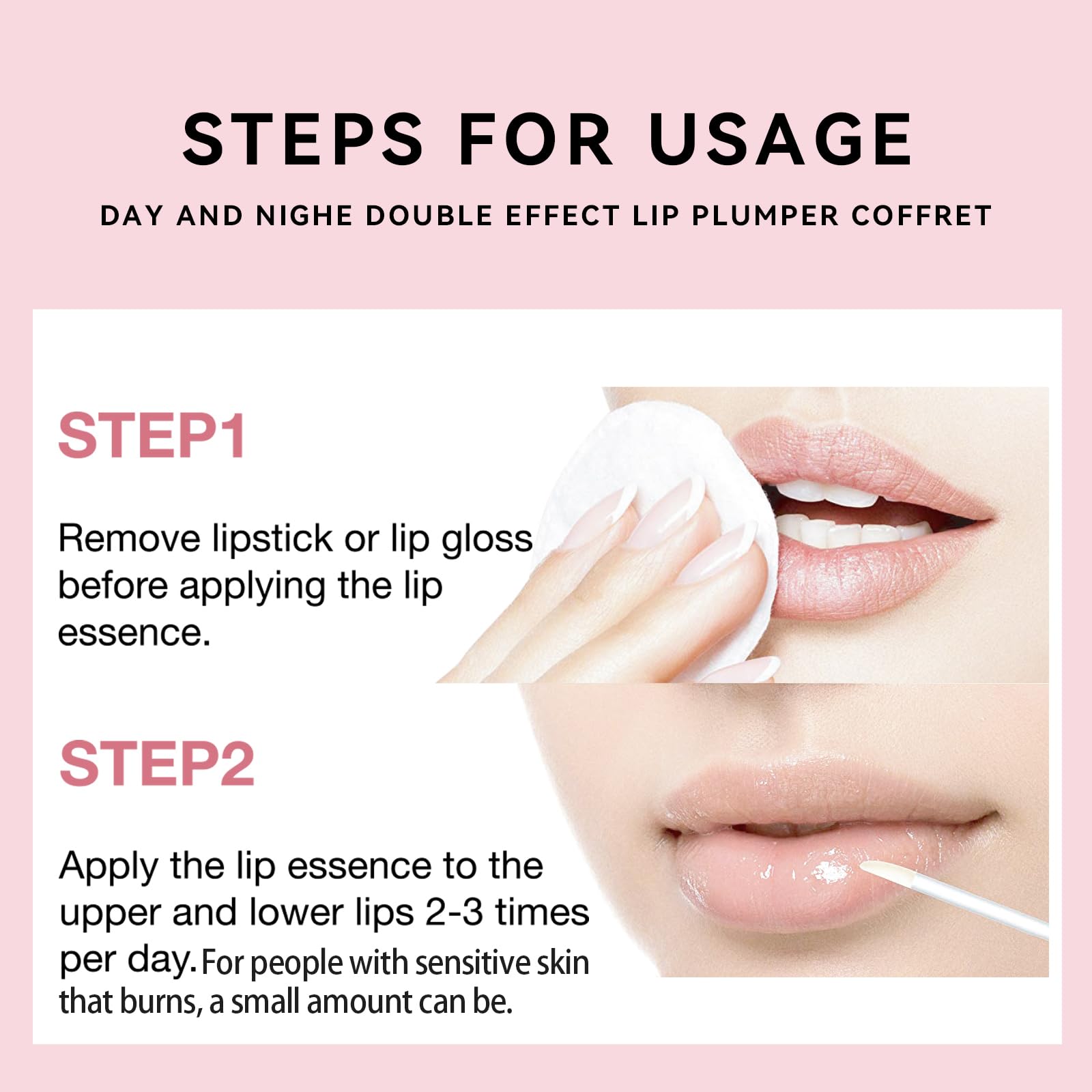KISSIO Lip Plumper Set - 4PCS Natural Lip Plumping Gloss & Moisturizing Care for Day & Night Use | Cruelty-Free Vegan Formula (5.5ml x4) | Perfect for Date Night, Parties & Daily Lip Enhancement