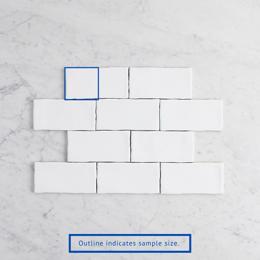 Premium Glossy White Subway Tile Samples - Perfect for Kitchen Backsplash, Bathroom Walls & DIY Home Renovation Projects