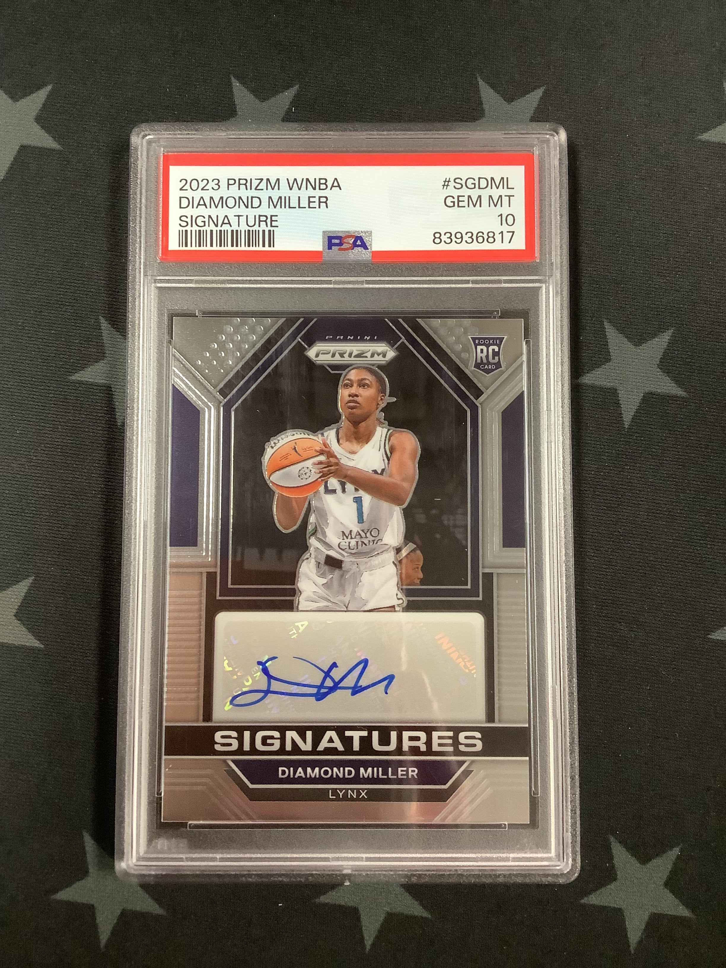 2023 Panini Prizm WNBA Diamond Miller Signature #SGDML PSA GEM MT 10 Basketball Trading Card - Perfect for Collectors, Investors & Sports Fans