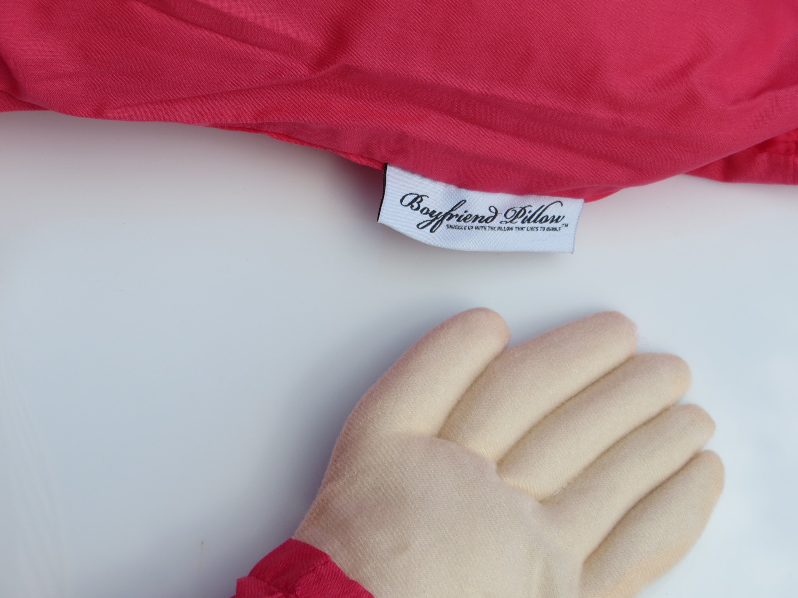 Original Boyfriend Body Pillow - Soft Hugging Pillow for Adults, One Size, Red - Perfect for Cuddling, Sleep Support & Comfort in Bed, Sofa or Travel