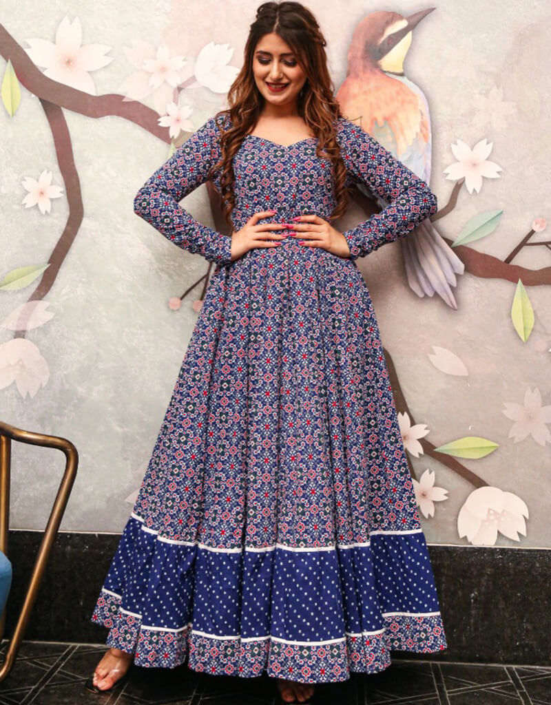 Stylish Blue Designer Party Wear Kurti for Women - Elegant Ready-to-Wear Indian Tunic for Festive Occasions, Weddings & Special Events