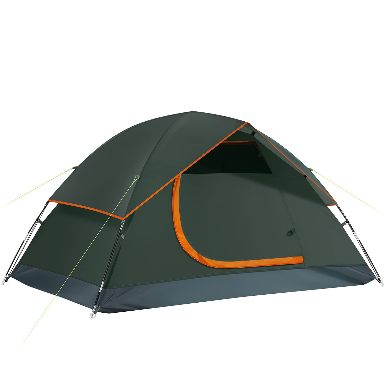 Ciays 4-Person Waterproof Camping Tent with Removable Rainfly & Carry Bag - Lightweight Family Tent for Outdoor Adventures, Hiking, Backpacking & Travel - Perfect for Campgrounds, Beach Trips & Music Festivals