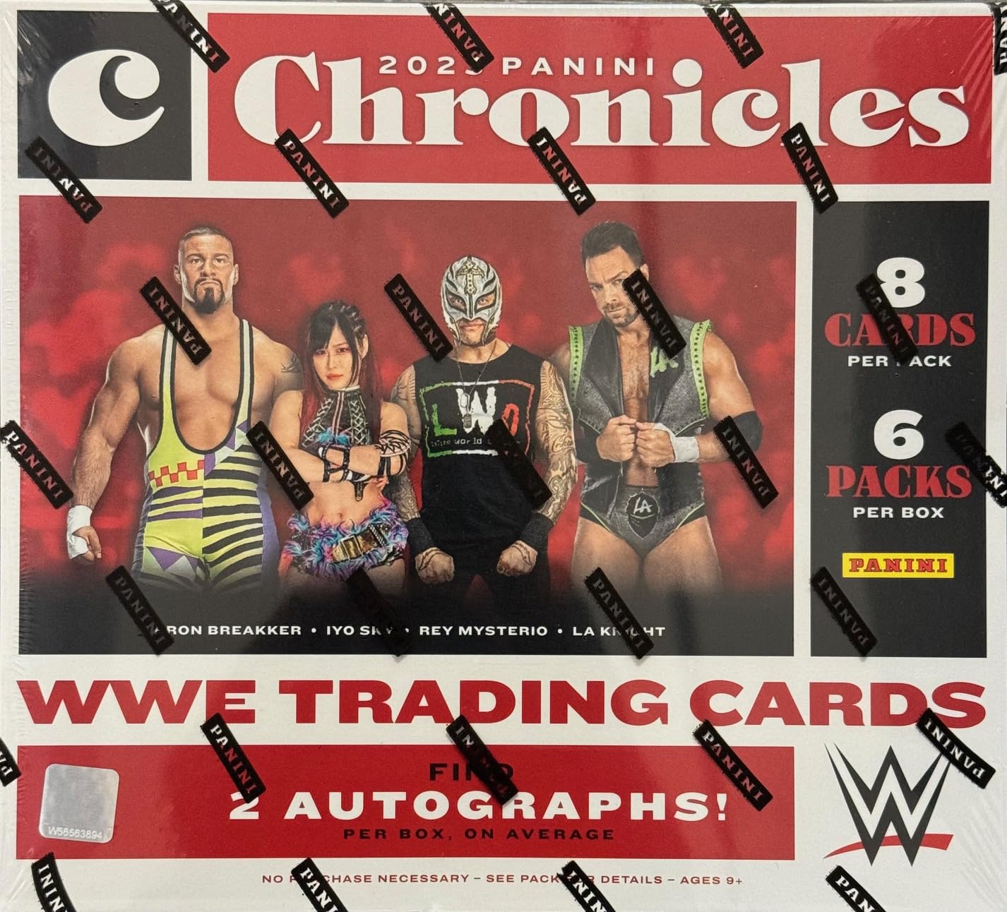 2023 Panini Chronicles WWE Wrestling Hobby Box - 2 Autographs Per Box | Collectible Trading Cards for WWE Fans & Card Enthusiasts | Perfect for Gifts, Display, and Trading