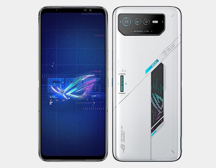 ASUS ROG Phone 6 AI2201 5G Gaming Smartphone - 512GB Storage, 16GB RAM, Dual SIM, GSM Unlocked (White) - Ultimate Mobile Gaming Performance for PUBG, Call of Duty & Fortnite