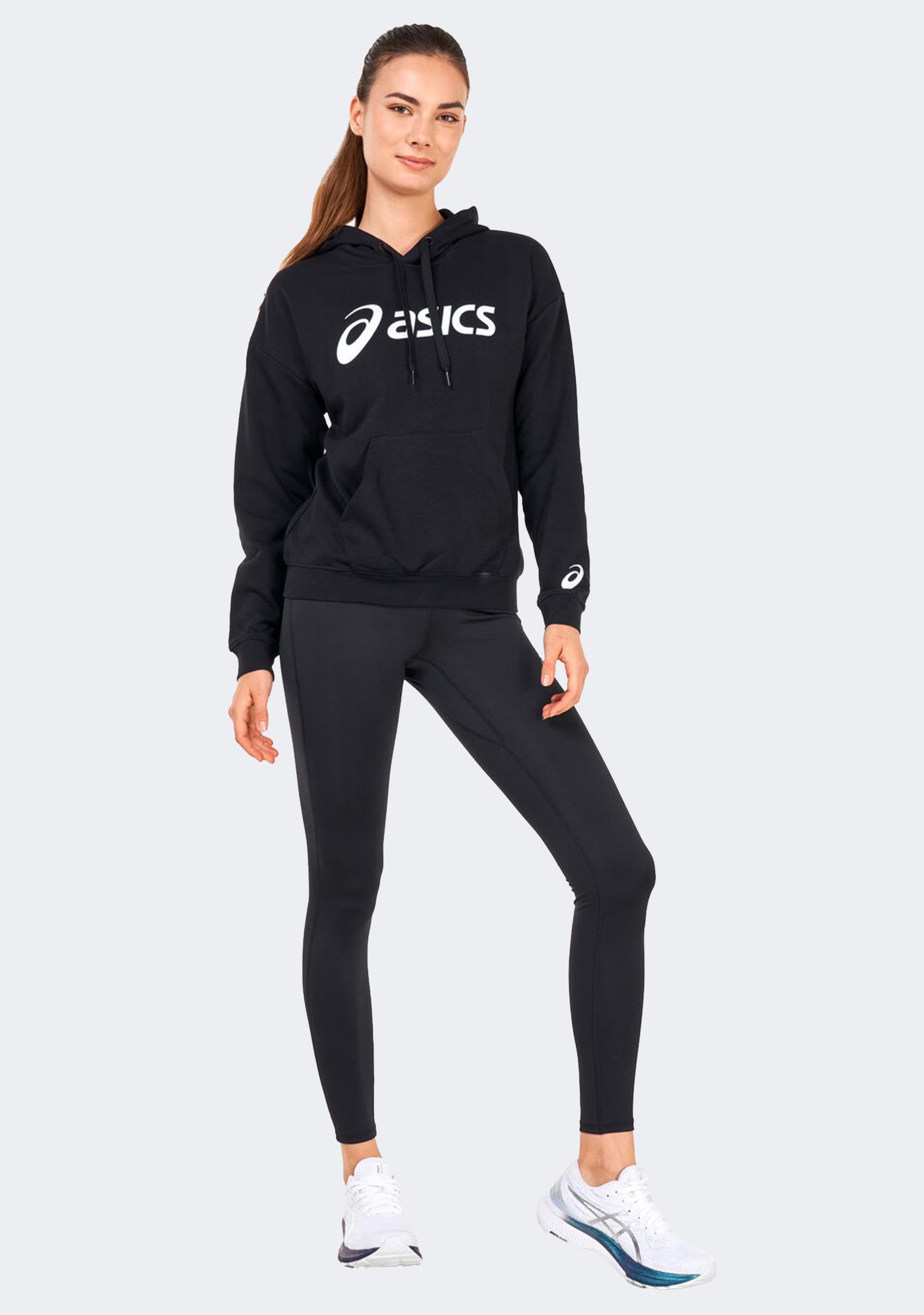 ASICS Women's Fleece Hoodie - Lightweight Warm Pullover for Running, Workouts & Casual Wear | Soft Athletic Jacket for Gym, Yoga & Outdoor Activities