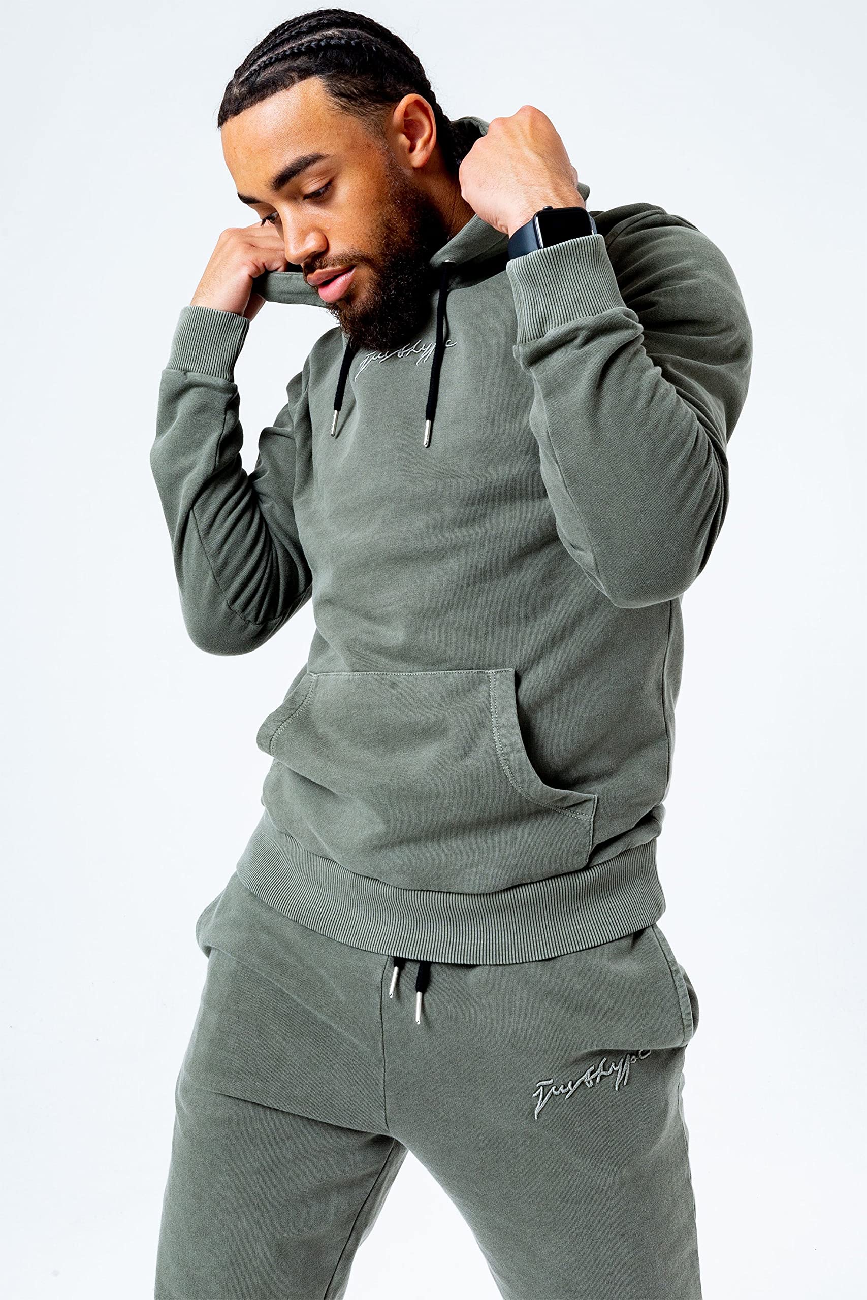 Hype Men's Acid Wash Hoodie - Trendy Distressed Pullover for Streetwear & Casual Outfits | Perfect for Urban Fashion & Everyday Comfort