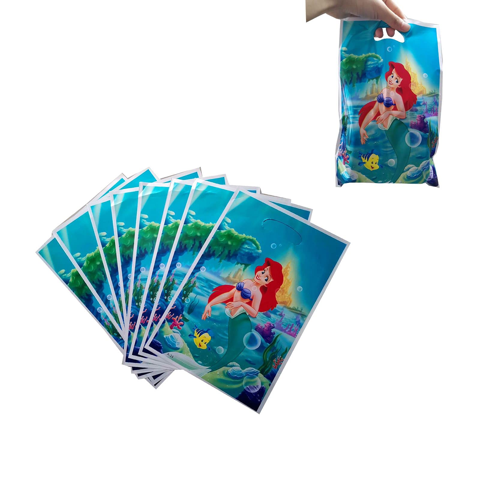 30PCS Mermaid Gift Bags - Premium Mermaid-Themed Party Favors for Kids Birthday, Baby Shower & Special Events - Treat Bags for Candy, Goodies & Small Gifts - Perfect for Mermaid Birthday Party Decorations & Ocean Theme Celebrations