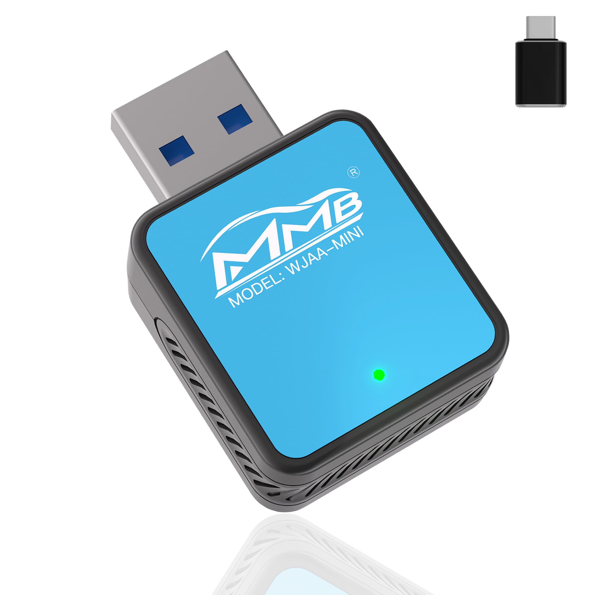 MMB Mini Wireless Android Auto Adapter - Plug & Play USB to Wireless CarPlay Converter for 2017+ Vehicles | Fast & Stable Connection | Perfect for Commuting, Road Trips & Hands-Free Driving
