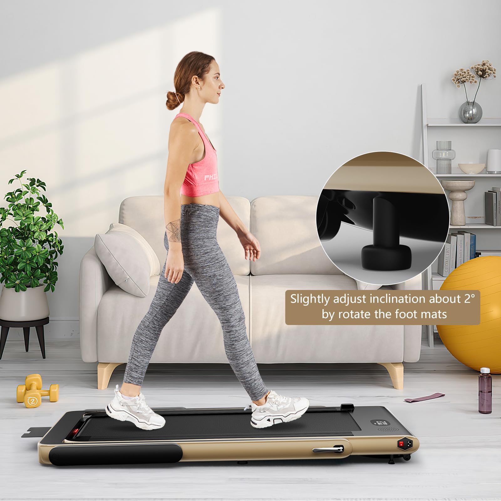 Goplus 1100W Folding Treadmill - Electric Motorized Running Machine for Home Gym Fitness & Cardio Workout - Compact Space Saving Design with Support for Small Apartments & Home Offices