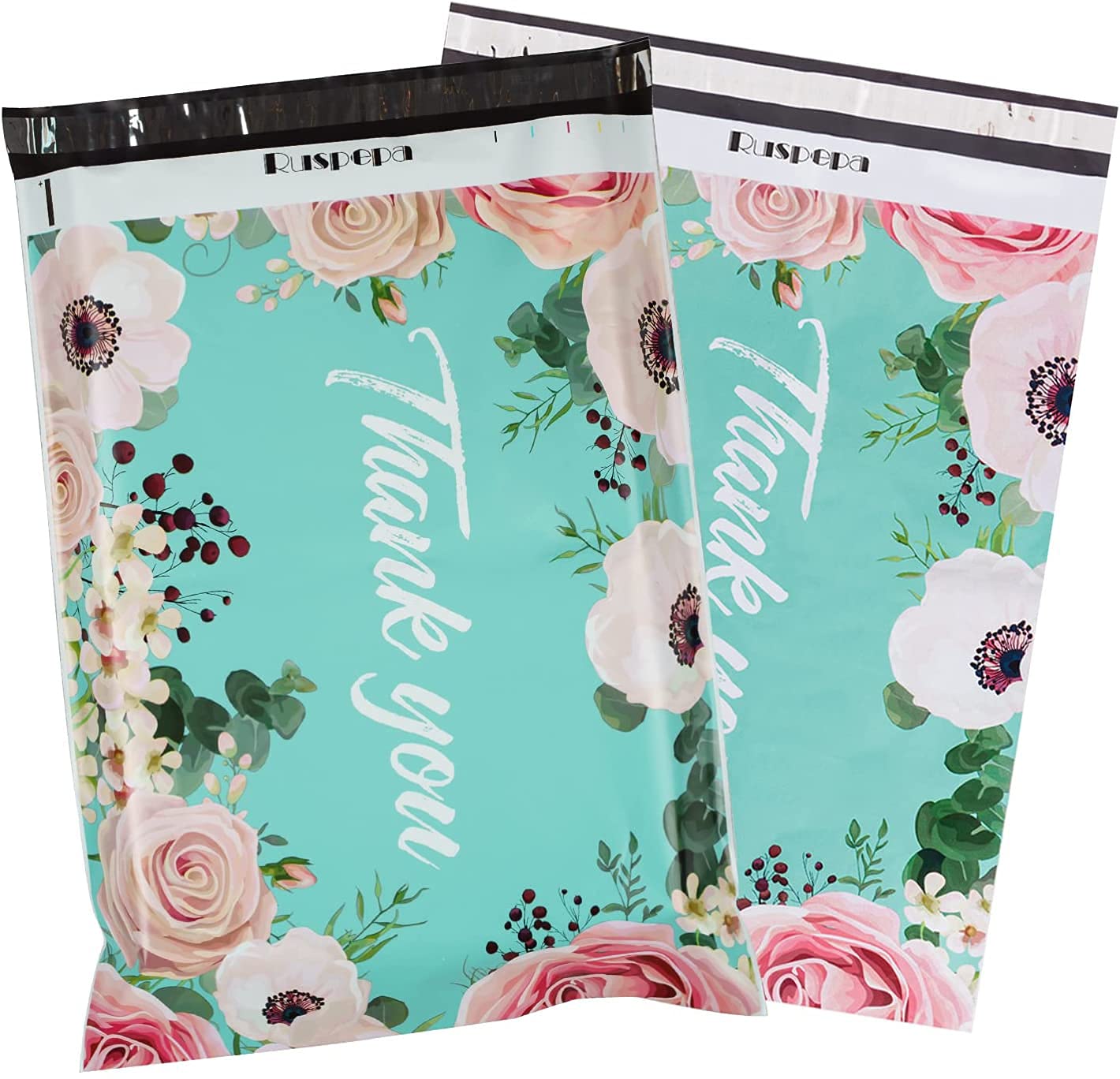 RUSPEPA 14.5x19 Inch Heavy Duty Poly Mailers - 3 Mil Self Seal Mailing Envelopes for Shipping, Thank You Notes & Flower Delivery (50 Pack) | Perfect for Ecommerce, Small Business & Online Sellers