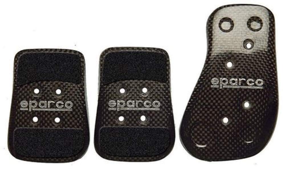 Sparco 03783L Carbon Fiber Pedal Kit - Lightweight Racing Pedals for Enhanced Performance | Perfect for Sports Cars, Track Racing & Drifting
