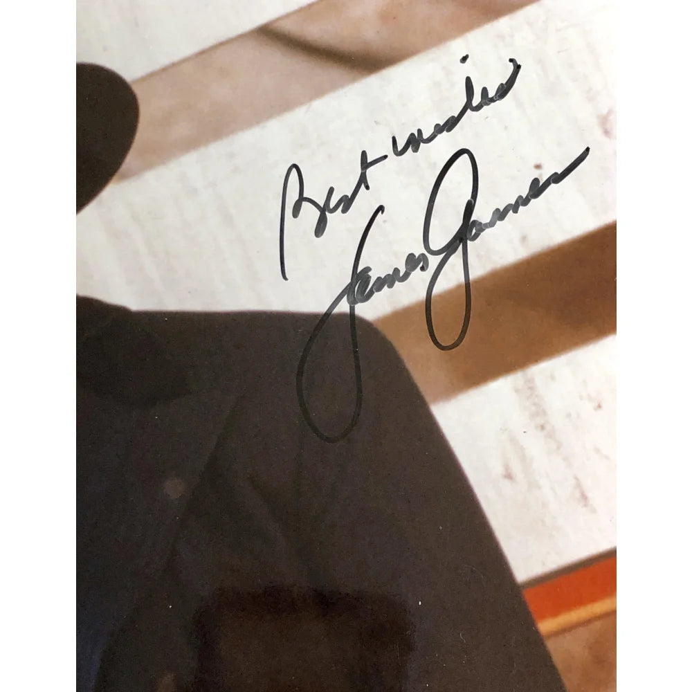 James Garner Signed 8x10 Photo with JSA COA - Authentic Autograph from Maverick & Bret Maverick TV Show - Perfect for Collectors, Fans & Memorabilia Displays