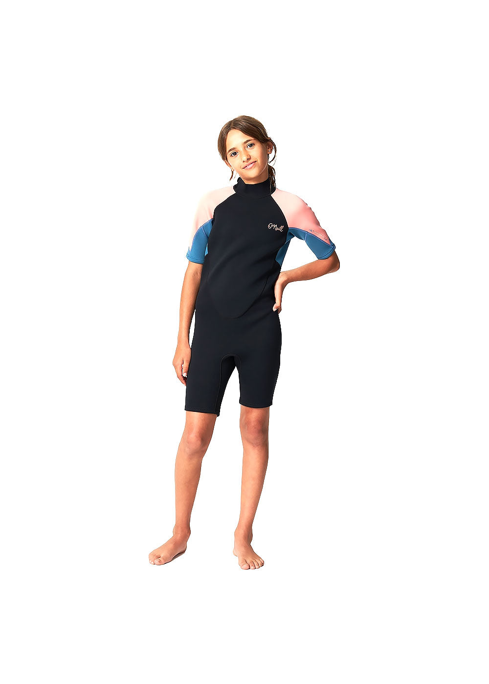 ONeill Girls Reactor 2mm BZ Spring Suit Wetsuit for Kids - Youth Full Body Neoprene Swimsuit for Surfing, Swimming & Water Sports