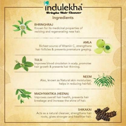 Indulekha Bringha Anti Hairfall Shampoo for Women & Men - 2 Pack (100ml Each) | Ayurvedic Hair Growth Treatment for Thinning Hair & Scalp Care | Perfect for Daily Use & Travel