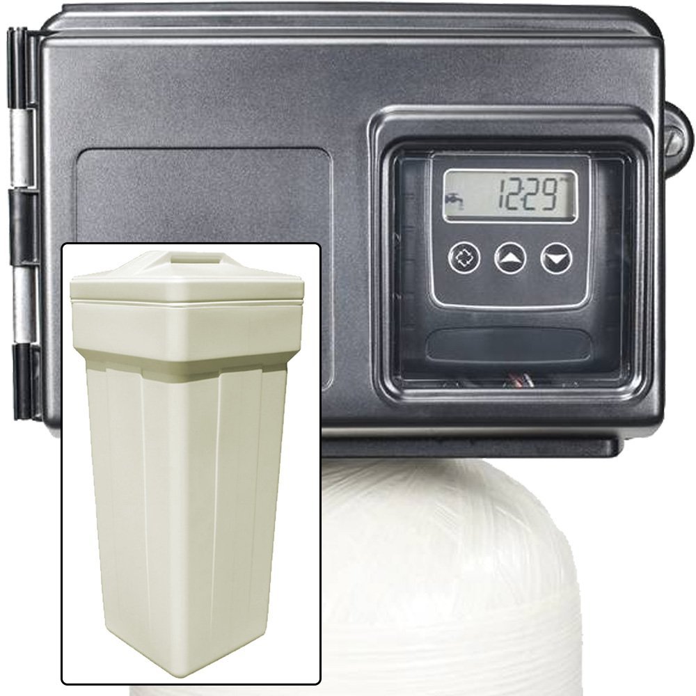 Iron Pro 32K Whole House Water Softener & Iron Filter System with Fleck 2510SXT Digital Metered Valve - 32,000 Grain Capacity for Hard Water & Iron Removal - Perfect for Homes, RV, Well Water & High Iron Areas