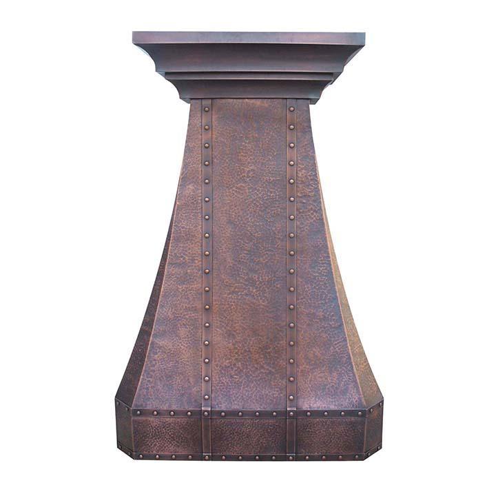 Premium Copper Range Hood H30TR2 - Modern & Traditional Kitchen Ventilation for Home & Restaurant Use