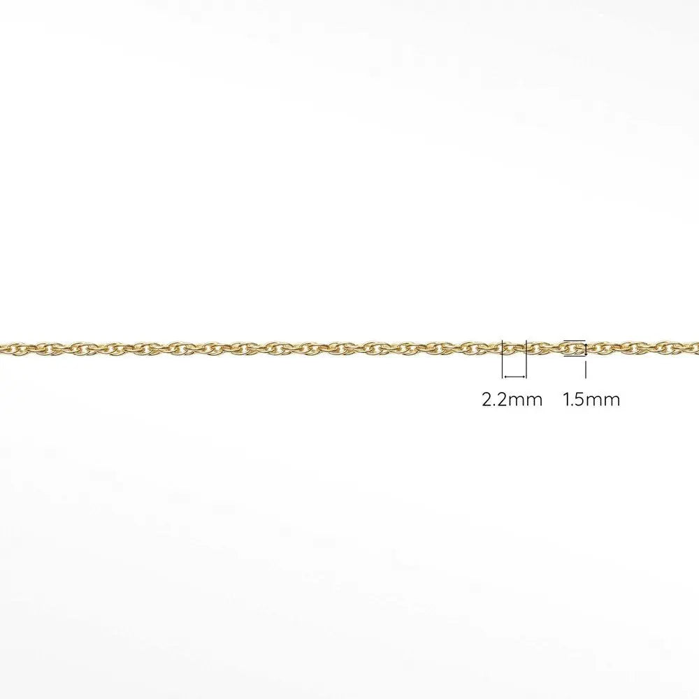 Permanent Bracelet Rope 2.2x1.5mm Yellow Gold Filled Jewelry - Dainty & Adjustable Friendship Bracelet for Women, Best Gift for Birthday, Anniversary & Everyday Wear