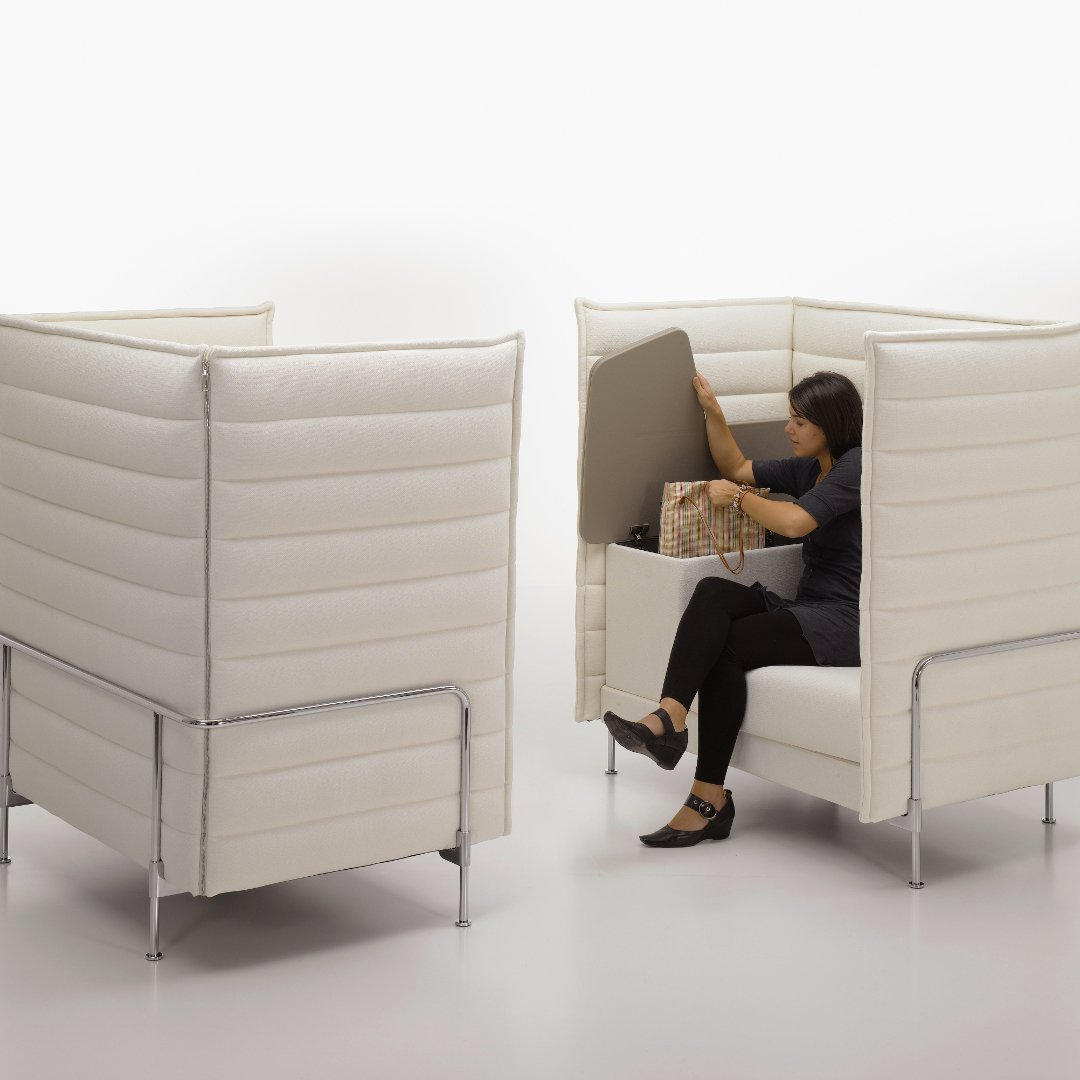 Alcove High Back Office Chair - Ergonomic Executive Desk Chair with Lumbar Support for Home & Office Workspace