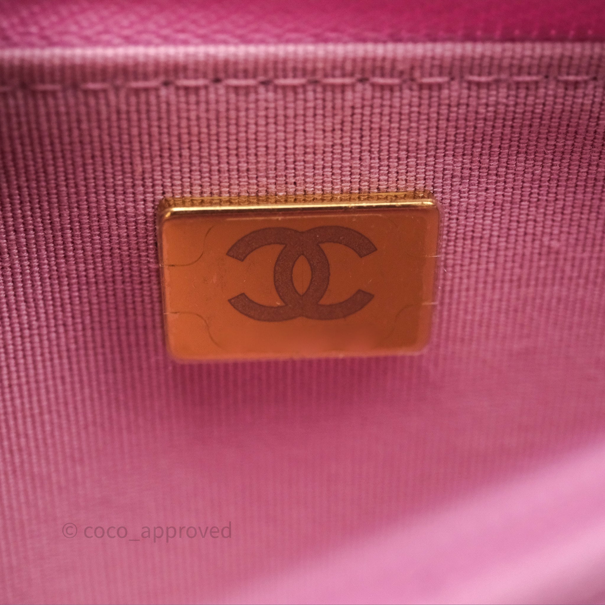 Chanel CC Chain Wallet On Chain WOC in Pink Lambskin with Aged Gold Hardware - Luxury Crossbody Bag for Women, Perfect for Evening Out & Special Occasions
