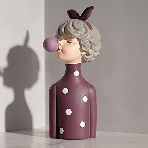 ZGPTX Resin Woman Figure Statue - Elegant Home & Office Decor Sculpture, Living Room Art Ornament, Girl Character Statue for Modern Interior Design | Perfect for Bookshelf Display, Coffee Table Centerpiece, and Gift Giving