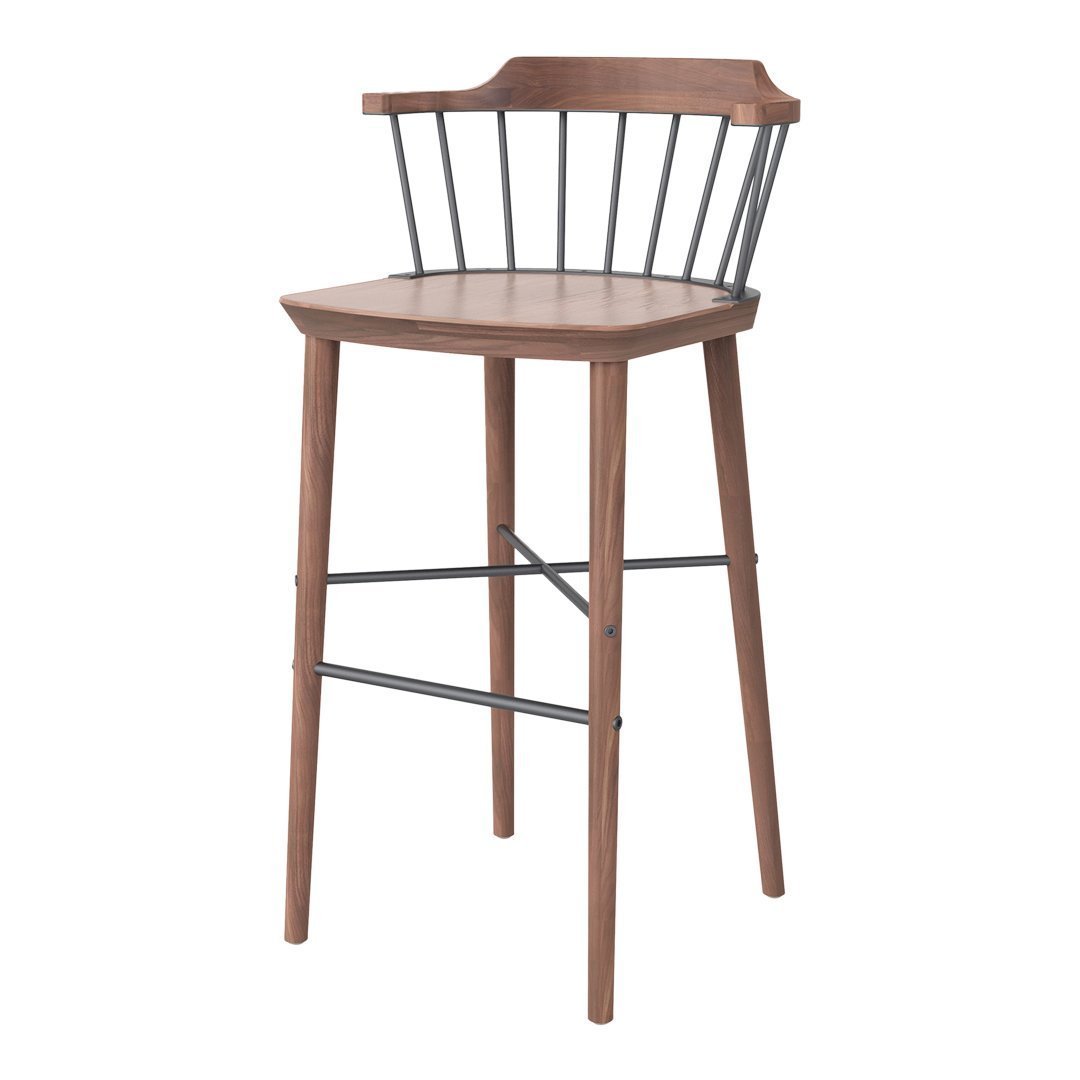 Modern Bar Stools with Swivel Seat - Adjustable Height Counter Stools for Kitchen Island, Home Bar & Dining Room - Set of 2